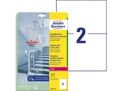 Avery ZWECKforM Antimikrobielle Etiketten transparent, 210 x 148 mm, L8012-10