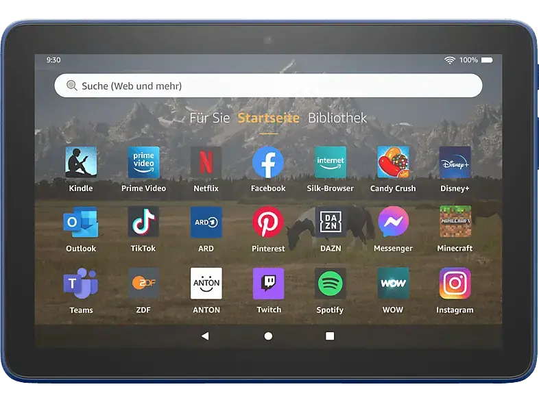 AMAZON Fire HD 8 Tablet (2022), mit Werbung, Blau