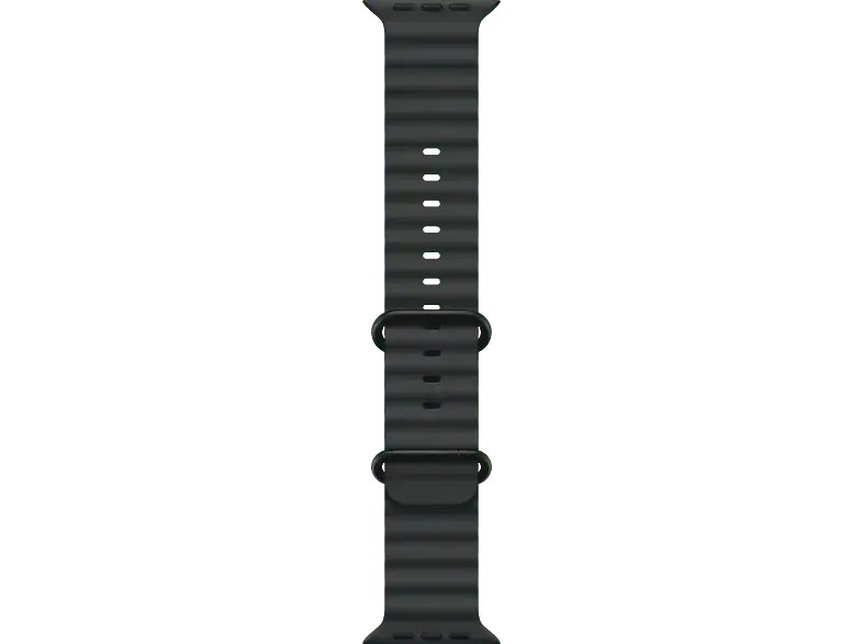 Apple 49 mm Ocean Armband, Schwarz/Titan Schwarz, One Size