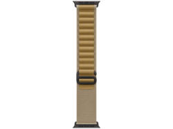 Apple 49 mm Alpine Loop Armband, Mandel/Titan Schwarz, S