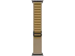 Apple 49 mm Alpine Loop Armband, Mandel/Titan Schwarz, S