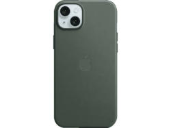 Apple Feingewebe Case mit MagSafe Backcover, für Apple iPhone 15 Plus, Immergrün; Schutzhülle