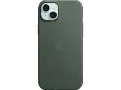 Apple Feingewebe Case mit MagSafe Backcover, für Apple iPhone 15 Plus, Immergrün; Schutzhülle