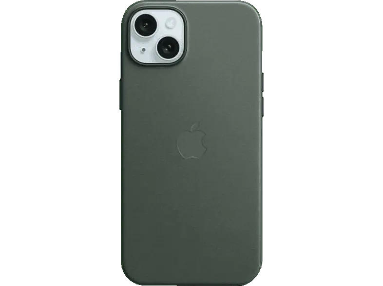 Apple Feingewebe Case mit MagSafe Backcover, für Apple iPhone 15 Plus, Immergrün; Schutzhülle
