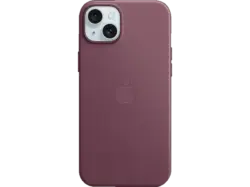 Apple Feingewebe Case mit MagSafe Backcover, f&uuml;r Apple iPhone 15 Plus, Mulberry; Schutzh&uuml;lle
