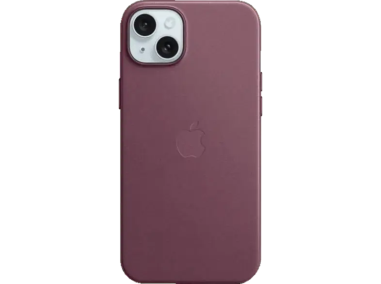 Apple Feingewebe Case mit MagSafe Backcover, f&uuml;r Apple iPhone 15 Plus, Mulberry; Schutzh&uuml;lle