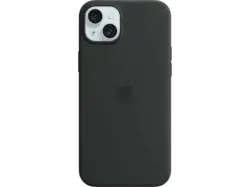 Apple Silikon Case mit MagSafe Backcover, f&uuml;r Apple iPhone 15 Plus, Schwarz; Schutzh&uuml;lle