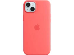 Apple Silikon Case mit MagSafe Backcover, für Apple iPhone 15 Plus, Guave; Schutzhülle