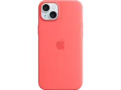 Apple Silikon Case mit MagSafe Backcover, für Apple iPhone 15 Plus, Guave; Schutzhülle