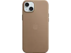 Apple Feingewebe Case mit MagSafe Backcover, für Apple iPhone 15 Plus, Taupe; Schutzhülle