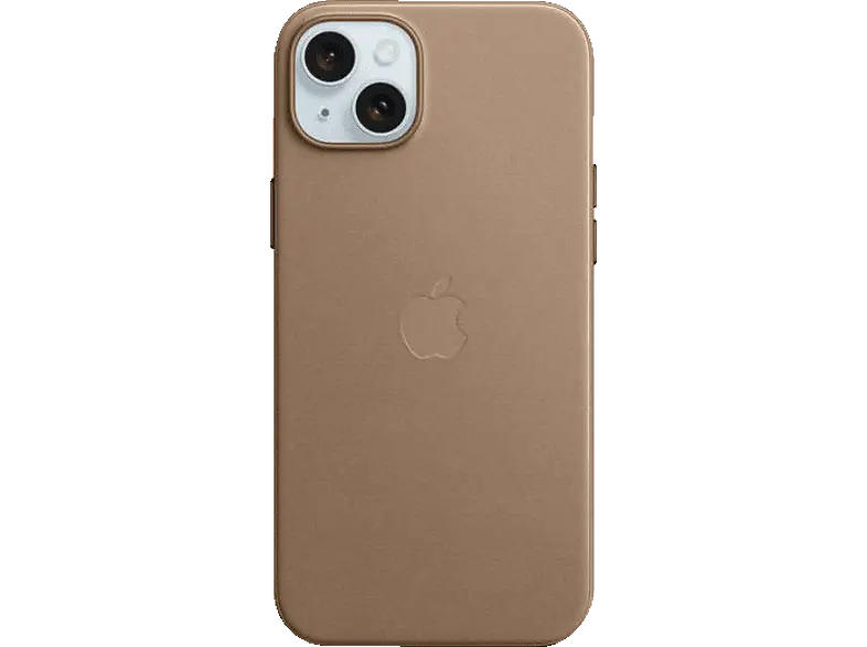 Apple Feingewebe Case mit MagSafe Backcover, für Apple iPhone 15 Plus, Taupe; Schutzhülle
