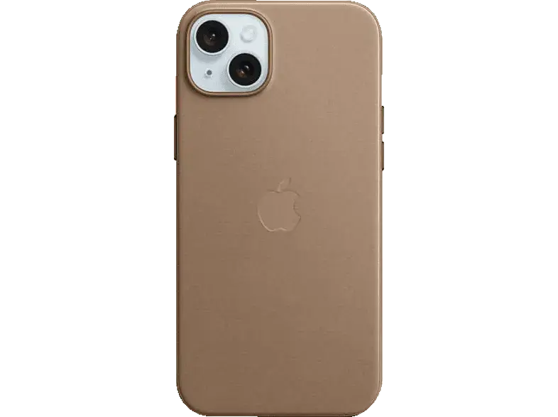 Apple Feingewebe Case mit MagSafe Backcover, für Apple iPhone 15 Plus, Taupe; Schutzhülle