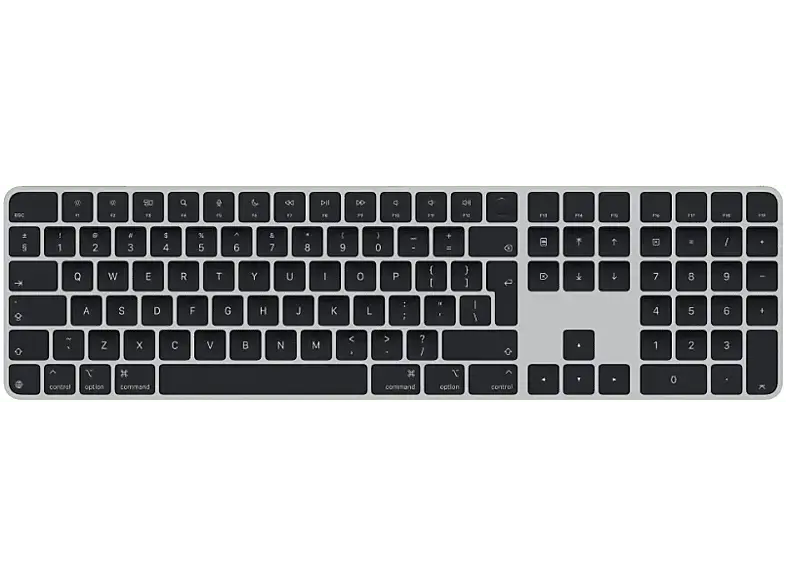 APPLE Keyboard schwarz mit Touch ID und Ziffern­block für Mac Modelle APPLE Chip (Englisch); Tastertur
