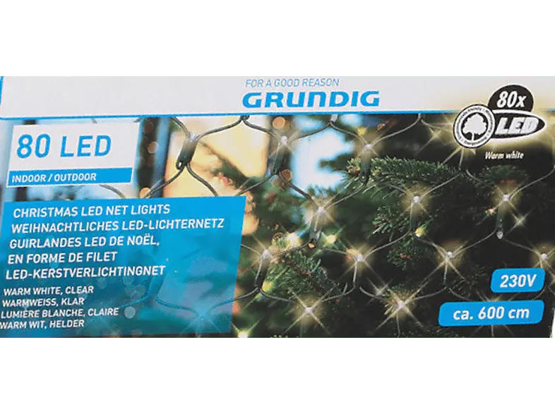 Grundig Lichternetz 80 LED, Outdoor