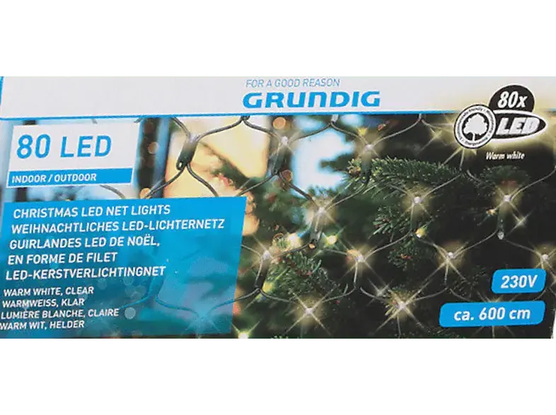 Grundig Lichternetz 80 LED, Outdoor