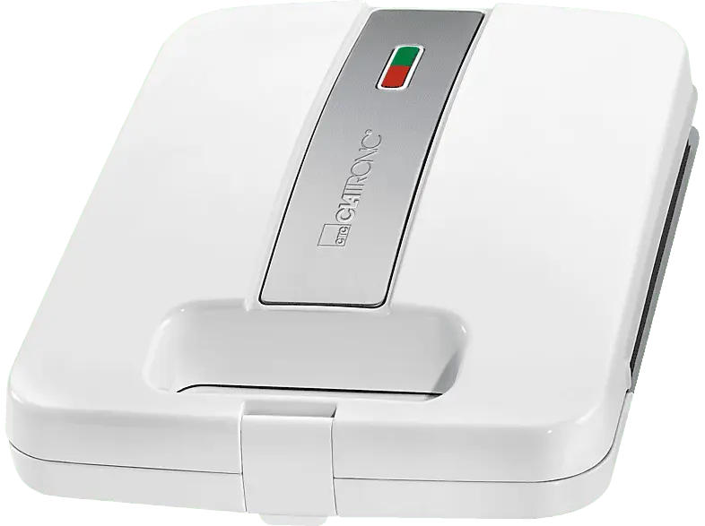 Clatronic ST 3629 Sandwichmaker, Weiß/Inox, 1200 Watt