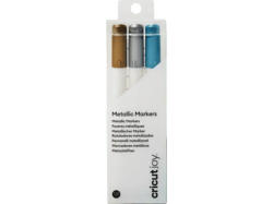 CRICUT Joy™ Metallic-Marker 1.0 mm, Gold/Silber/Blau (3 Stück); Gelstift