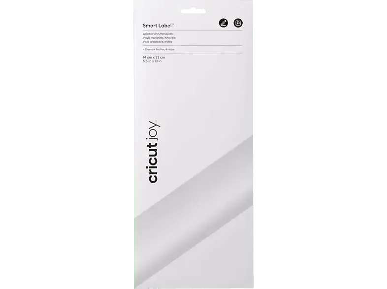 CRICUT Joy™ Smart Label™ beschreibbares Vinyl - ablösbar, White; Vinylfolie