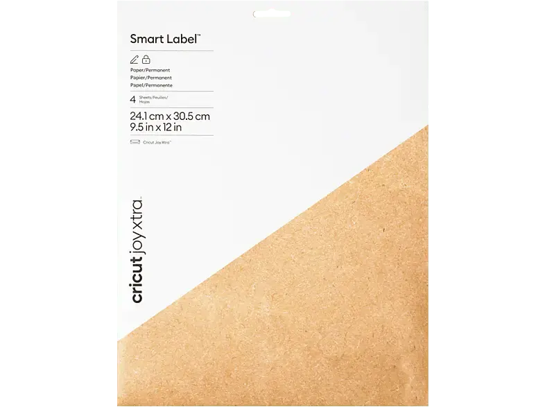 CRICUT Joy Xtra&trade; Smart Label&trade; Papier - permanent (4 Stk.) Kraftpapier-Braun