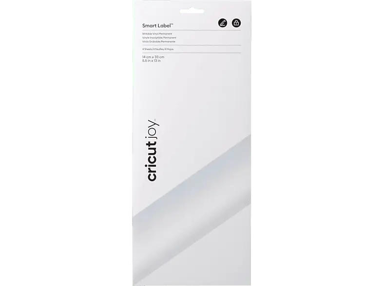 CRICUT Joy™ Smart Label™ beschreibbares Vinyl - permanent, Transparent; Vinylfolie