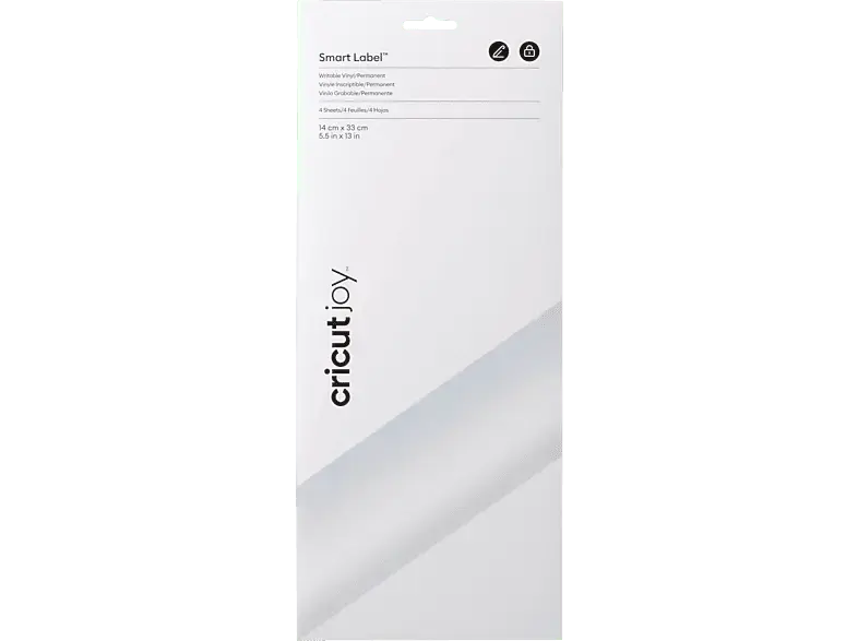 CRICUT Joy™ Smart Label™ beschreibbares Vinyl - permanent, Transparent; Vinylfolie