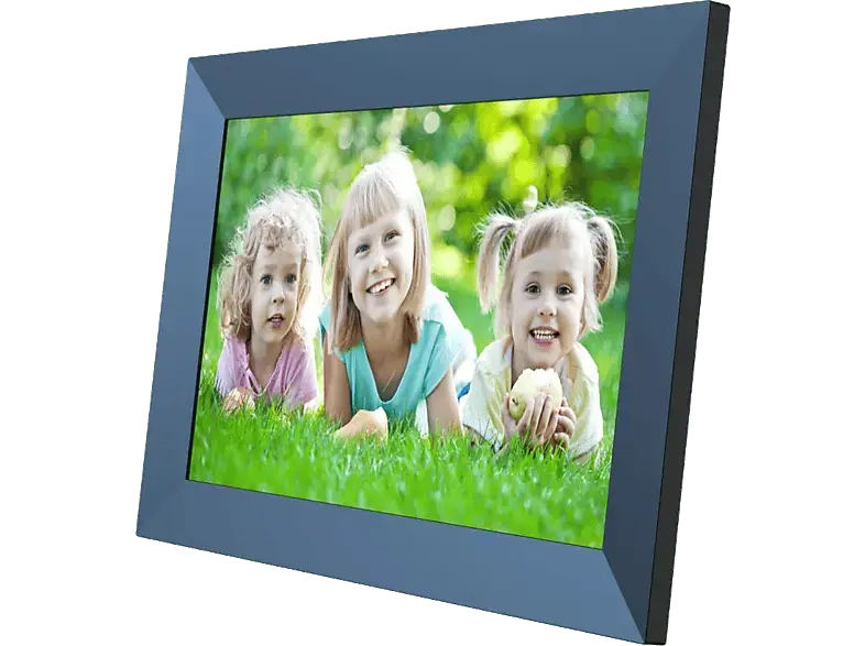 Denver PFF-1026B Digitaler Bilderrahmen, 10.1 Zoll Touch HD, IPS, 16GB Speicher + MicroSD Kartenslot, WIFI, Schwarz