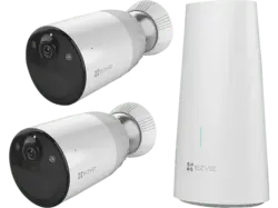EZVIZ BC1-B2, Überwachungssystem (Anzahl Kameras: 2, für Innen + Außen, Nachtsichtfunktion, Netz-/Batteriebetrieb, Full-HD, Weiß)
