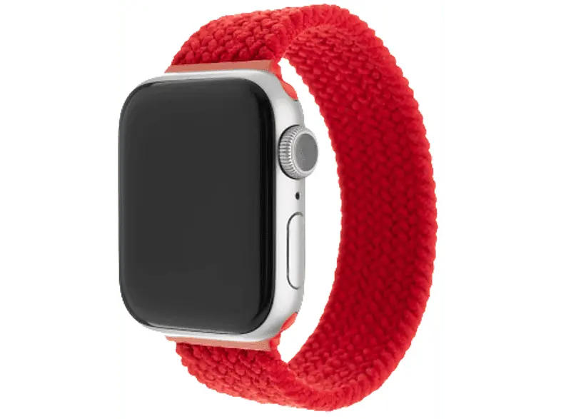Fixed Nylonarmband für Apple Watch 38/40/41 mm, Größe XL, Rot