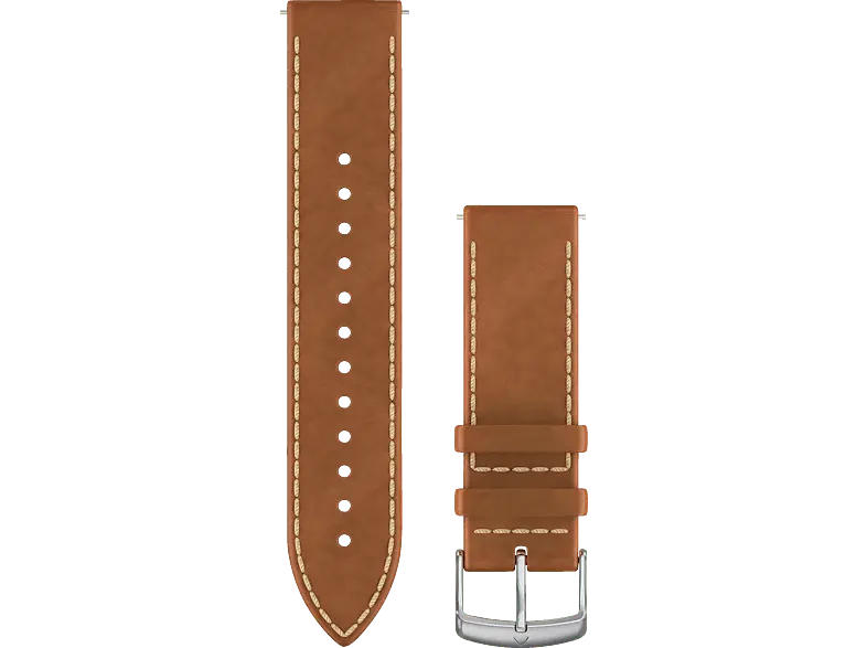 Garmin Schnellwechsel-Armband 20mm, Leder, Hellbraun