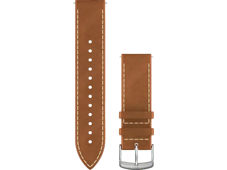 Garmin Schnellwechsel-Armband 20mm, Leder, Hellbraun