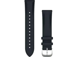 Garmin Schnellwechsel-Armband 20mm, Leder, Marineblau/Silber