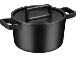 WMF Flavour Bräter (22 cm / 4.3l, alle Herdarten, Schwarz, Gusseisen mit emaillierter Oberfläche)