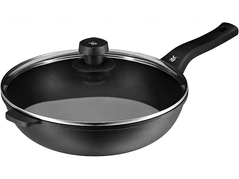 WMF PermaDur Premium Wok Pfanne mit Deckel (Aluminium, passend für alle Herdarten, 30 cm)