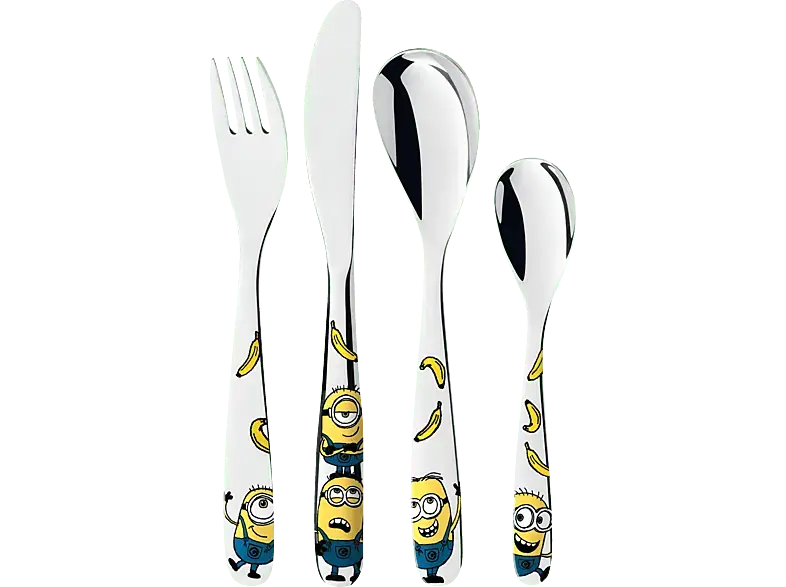 WMF 12.8607.6040 Minions 4-tlg. Kinderbesteck; Kinderbesteck-Set