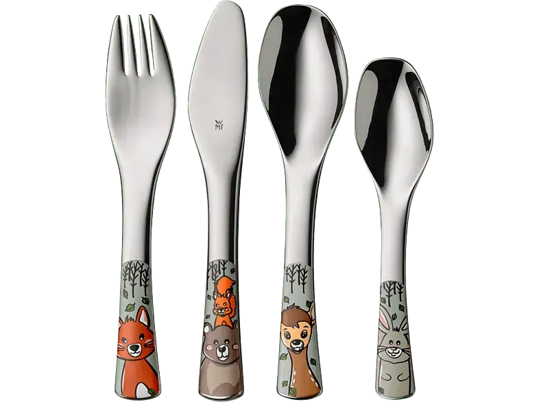 WMF Kinderbesteck-Set Waldfreunde, 4-teilig