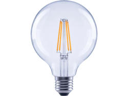 Xavax LED-Filament, E27, 806lm ersetzt 60W Globelampe, G95, klar, Warmweiß; LED-Lampe