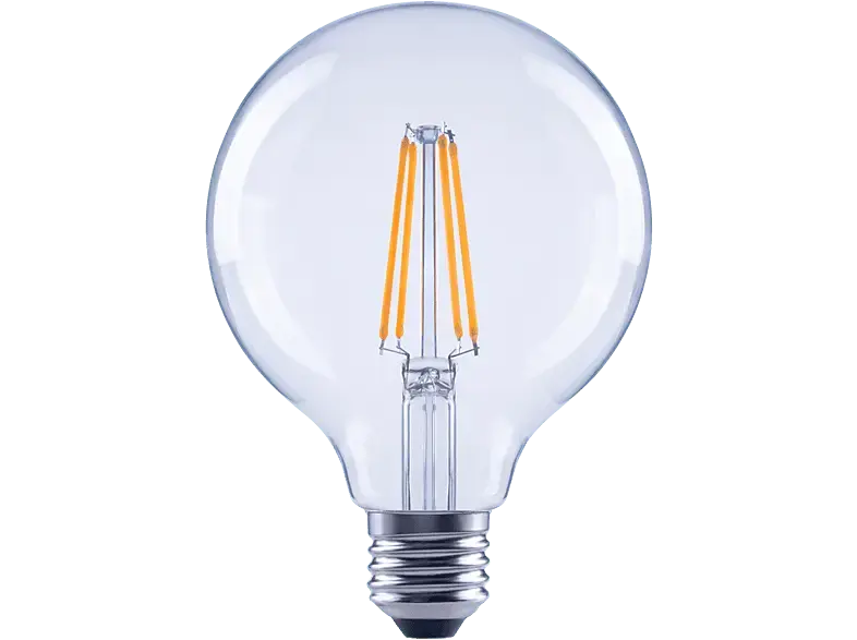 Xavax LED-Filament, E27, 806lm ersetzt 60W Globelampe, G95, klar, Warmweiß; LED-Lampe