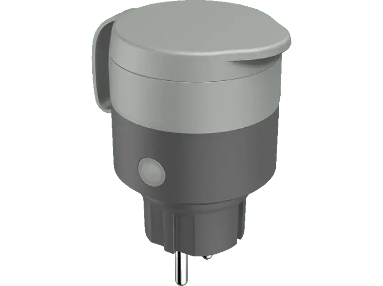 Hama WLAN-Steckdose "Outdoor" ohne Hub, Sprach- u. App-Steuerung, 2.300W / 10A, Grau