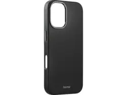 Hama Eco Premium Backcover, für Apple iPhone 16, Schwarz; Handyhülle