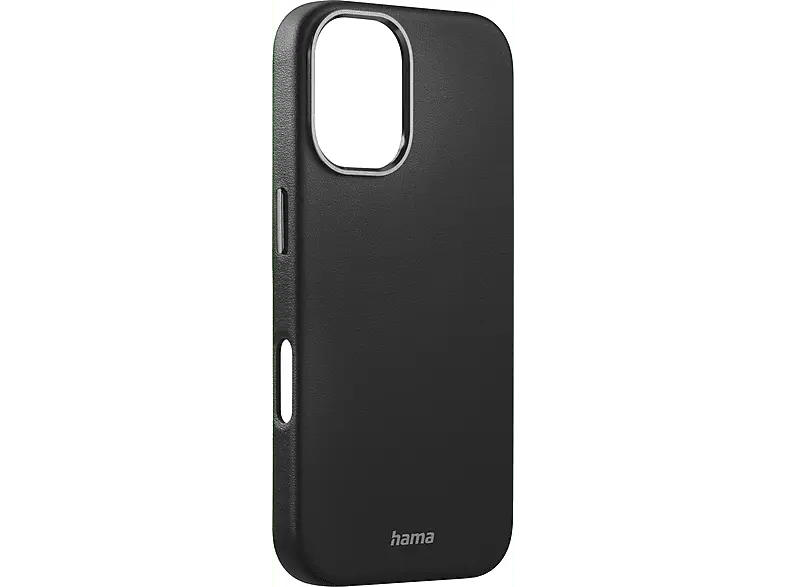 Hama Eco Premium Backcover, für Apple iPhone 16, Schwarz; Handyhülle