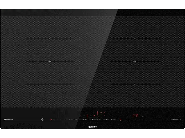 Gorenje IS846BG Autarkes Induktionskochfeld (795 mm breit, 4 Kochfelder, Glaskeramik, Kochfeld)
