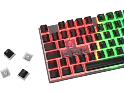 ISY IGA-2000-BK Pudding-Tastenkappen-Set; Tastenkappen Set