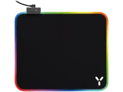 ISY IMP-6000-1 RGB Gaming Mauspad, 350 x 250 mm, USB-C, Schwarz