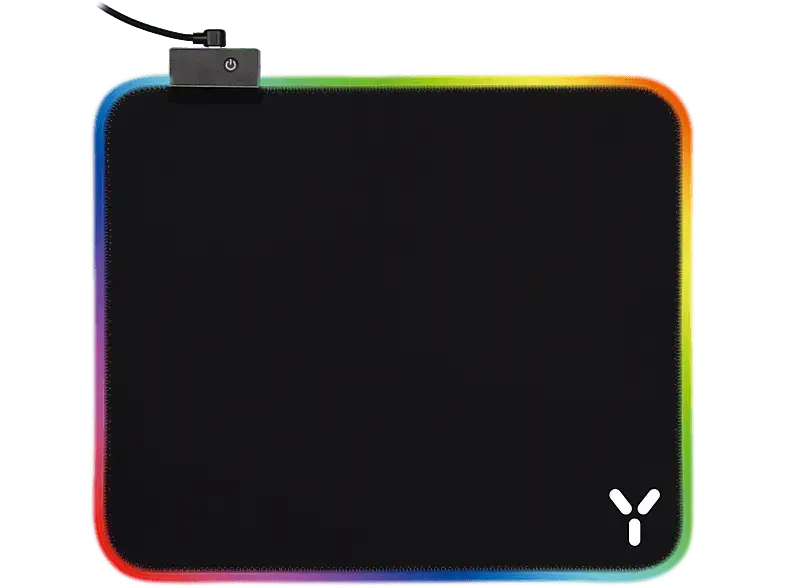ISY IMP-6000-1 RGB Gaming Mauspad, 350 x 250 mm, USB-C, Schwarz