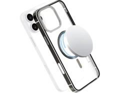 ISY ISC-7001 MagISY Backcover, für Apple iPhone 16 Pro, Transparent, Metallic; Handyhülle