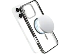 ISY ISC-7001 MagISY Backcover, für Apple iPhone 16 Pro, Transparent, Metallic; Handyhülle