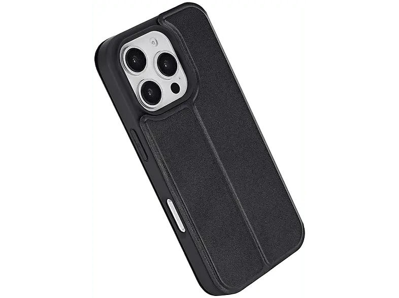 ISY ISC-3145 2in1 Walllet Backcover, für Apple iPhone 16 Pro, Schwarz; Handyhülle
