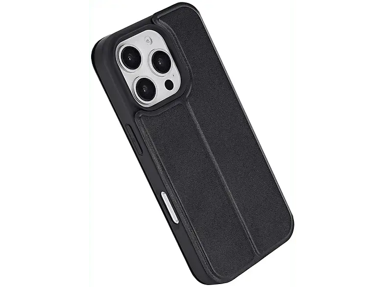 ISY ISC-3145 2in1 Walllet Backcover, für Apple iPhone 16 Pro, Schwarz; Handyhülle