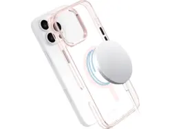 ISY ISC 1124 MagISY Backcover, für Apple iPhone 16 Pro Max, Clear pink; Handyhülle