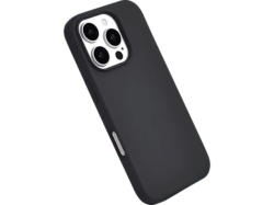 ISY ISC-2348 Silikon Backcover, für Apple iPhone 16 Pro, Schwarz; Handyhülle